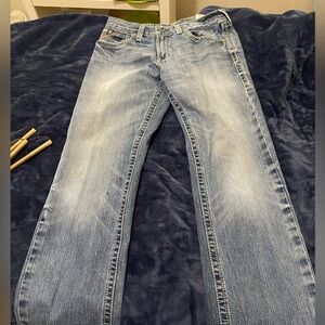 Ariat Men’s Bootcut Jeans 31x34 Medium Wash Western Denim